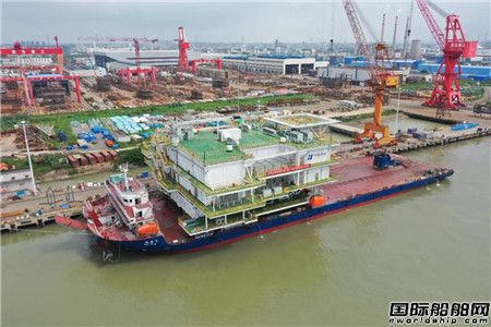 惠生海工交付大連莊河海上風(fēng)電項目升壓站
